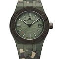 Maurice Lacroix Maurice Lacroix Aikon Tide AI2008-D33DZ-000-0  AI2008-D33DZ-000-0 кварцевые мужские часы  зеленый циферблат, браслет каучук — вид спереди