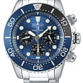 Seiko Seiko Prospex SSC741P1  SSC741P1 кварцевые мужские часы  синий циферблат, браслет нержавеющая сталь — вид спереди