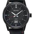 Seiko Seiko Conceptual Series Sports SUR271P1  SUR271P1 кварцевые мужские часы  черный циферблат, браслет кожа + нейлон — вид спереди