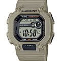 Casio Casio Collection W-737HX-5A  W-737HX-5A кварцевые мужские часы  черный циферблат, браслет пластик — вид спереди