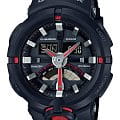 Casio Casio G-Shock GA-500-1A4 GA GA-500-1A4 электронные мужские часы  черный циферблат, браслет полимер — вид спереди