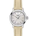 Tissot Tissot Classic Dream Lady T129.210.16.111.00 Classic Dream T1292101611100 кварцевые женские часы  серебристый циферблат, браслет кожаный — вид спереди