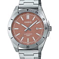 Casio Casio Collection MTP-B155D-5EV  MTP-B155D-5E кварцевые мужские часы  оранжевый циферблат, браслет нержавеющая сталь — вид спереди