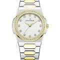 Jacques Philippe Jacques Philippe Bellus JPQLS727328YG  JPQLS727328YG кварцевые женские часы  перламутровый циферблат, браслет нержавеющая сталь с pvd-покрытием — вид спереди