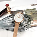 Daniel Wellington Daniel Wellington Petite Lumine Pressed Melrose DW00100590 кварцевые женские часы часы, крупный план перламутровый циферблат