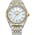 Jacques Philippe Jacques Philippe Radiante JPQLS687388YG  JPQLS687388YG кварцевые женские часы  перламутровый циферблат, браслет нержавеющая сталь с pvd-покрытием — вид спереди