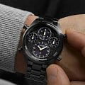 Seiko Seiko Prospex SFJ007P1 prospex японские мужские часы на браслете нержавеющая сталь с pvd-покрытием боковой вид