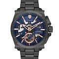 Wainer Wainer Bach WA.25250-E  WA.25250-E механические мужские часы  синий циферблат, браслет нержавеющая сталь с pvd-покрытием — вид спереди