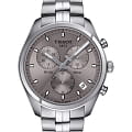 Tissot Tissot PR 100 Сhronograph T101.417.11.071.00 PR 100 T1014171107100 кварцевые мужские часы  серый циферблат, браслет нержавеющая сталь — вид спереди