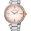 Seiko Seiko Conceptual Series Dress SRZ514P1  SRZ514P1 кварцевые женские часы  розовый циферблат, браслет нержавеющая сталь — вид спереди