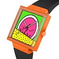 Swatch Swatch Square Bioceramic Standard SO34Z101  наручные женские часы фото под углом.