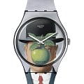 Swatch Swatch New Gent SUOZ350  SUOZ350 кварцевые мужские часы  серый циферблат, браслет силикон — вид спереди