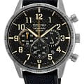 Seiko Seiko Conceptual Series Sports SSB367P1  SSB367P1 кварцевые мужские часы  черный циферблат, браслет нейлон — вид спереди