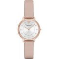 Emporio Armani Emporio Armani AR2510  AR2510 кварцевые женские часы  серый циферблат, браслет кожа + текстиль — вид спереди