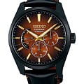 Seiko Seiko Presage Sharp Edged Series SPB329 Sharp Edged SPB329 механические мужские часы  коричневый циферблат, браслет кожаный — вид спереди