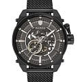 Wainer Wainer WA.25988-E  WA.25988-E механические мужские часы  черный циферблат, браслет нержавеющая сталь — вид спереди