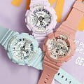 Casio Casio G-Shock GMA-S120DP-2A g-shock японские женские часы на браслете пластик боковой вид