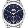 Slazenger Slazenger Multifunction SL.09.2032.4.01 кварцевые женские часы часы, крупный план синий циферблат