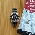 Seiko SSK001K1 наручные мужские часы застежка крупным планом