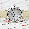 Tissot Tissot Classic Dream Lady T129.210.16.111.00 кварцевые женские часы часы, крупный план серебристый циферблат