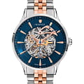 Wainer Wainer Iconic WA.25705-D  WA.25705-D механические мужские часы  синий циферблат, браслет нержавеющая сталь с pvd-покрытием — вид спереди