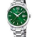 Festina Festina Classics F20026/3  F20026/3 кварцевые мужские часы  зеленый циферблат, браслет нержавеющая сталь 316l — вид спереди