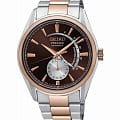 Seiko Seiko Presage SSA354J1  SSA354J1 механические мужские часы  коричневый циферблат, браслет сталь c pvd покрытием — вид спереди