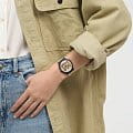 Swatch Swatch New Gent SUOZ355 кварцевые женские часы часы, крупный план бежевый циферблат
