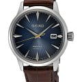 Seiko Seiko Presage SRPK15J1  SRPK15J1 механические мужские часы  синий циферблат, браслет кожаный — вид спереди