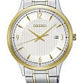 Seiko Seiko Conceptual Series Dress SGEH82P1  SGEH82P1 кварцевые мужские часы  белый циферблат, браслет нержавеющая сталь — вид спереди
