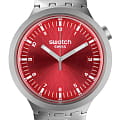 Swatch Swatch Big Bold Irony Standard SB07S104G  SB07S104G кварцевые мужские часы  красный циферблат, браслет нержавеющая сталь — вид спереди
