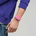 Swatch Swatch Square Bioceramic Standard SO34P700 женские часы розовый циферблат на запястье