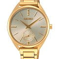 Seiko Seiko Conceptual Series Dress SRKZ50P1  SRKZ50P1 кварцевые женские часы  серебристый циферблат, браслет сталь c pvd покрытием — вид спереди