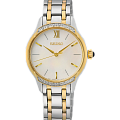 Seiko Seiko Weitere Modelle Quarz SRZ544P1  SRZ544P1 кварцевые женские часы  белый циферблат, браслет нержавеющая сталь — вид спереди