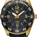 Seiko Seiko 5 Sports SRPB86K1  SRPB86K1 механические мужские часы  черный циферблат, браслет тканевый — вид спереди