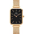 Daniel Wellington Daniel Wellington Quadro DW00100557  DW00100557 кварцевые женские часы  черный циферблат, браслет сталь c pvd покрытием — вид спереди