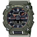Casio Casio G-Shock GA-900HC-3A GA GA-900HC-3A электронные мужские часы  черный циферблат, браслет пластик — вид спереди