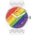 Swatch Swatch New Gent Biosourced SO29K701 gent швейцарские женские часы на браслете силикон боковой вид