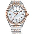 Jacques Philippe Jacques Philippe Radiante JPQLS687388RG  JPQLS687388RG кварцевые женские часы  перламутровый циферблат, браслет нержавеющая сталь с pvd-покрытием — вид спереди