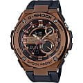 Casio Casio G-Shock GST-210B-4A GST G-Steel GST-210B-4A электронные мужские часы  черный циферблат, браслет силикон — вид спереди