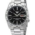 Seiko Seiko Seiko 5 SNKE01K1  SNKE01K1 механические мужские часы  черный циферблат, браслет нержавеющая сталь — вид спереди