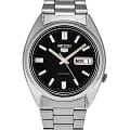Seiko Seiko 5 Regular SNXS79K1  SNXS79K1 механические мужские часы  черный циферблат, браслет нержавеющая сталь — вид спереди